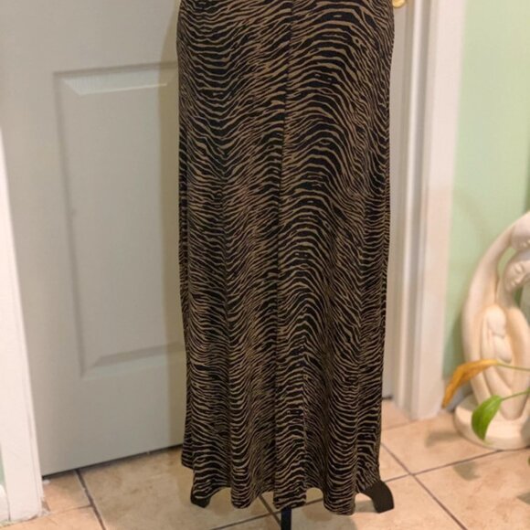 Zebra Print Maxi Skirt - Picture 1 of 5